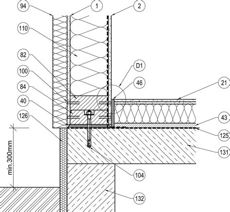 Detail kotvenia izolácie a nosného roštu na stenu
