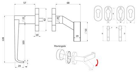 Detail nerezovej rozetovej kľučky na dverách