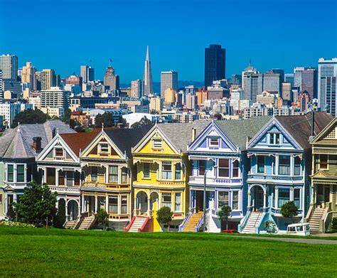 Viktoriánske domy Painted Ladies v San Franciscu