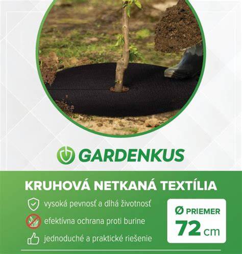 Netkaná textília proti burine pod štrkom