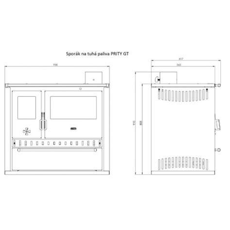 Technický nákres RKS-Magic 60 FS s rozmermi