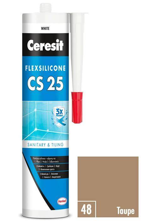 Obrázok Ceresit CS 25 Sanitárny silikón - balenie a tuba