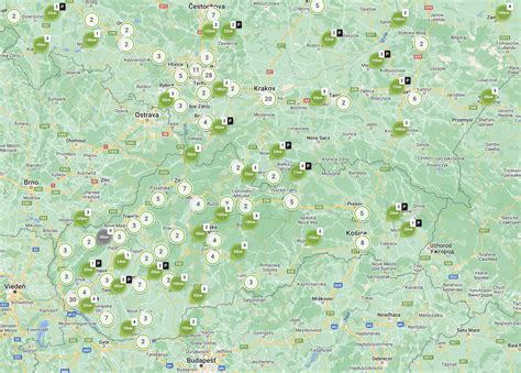 Mapa doručovacích bodov pre online objednávky