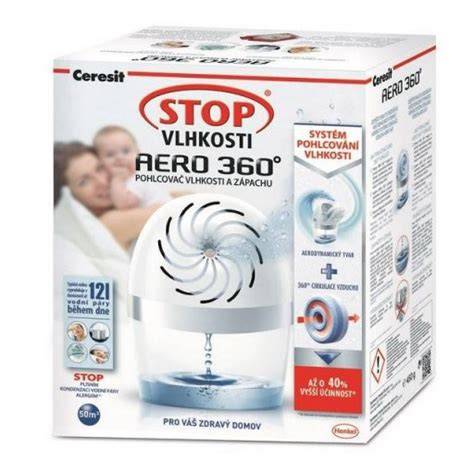 Princíp fungovania Ceresit Stop Vlhkosti Aero 360° s 360° cirkuláciou vzduchu