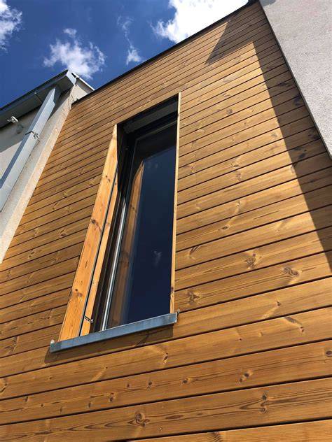 Ukážka modernej drevenej fasády z materiálu ThermoWood