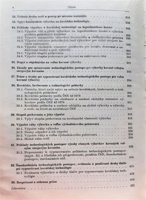 Porovnanie výkovkov z voľného a zápustkového kovania