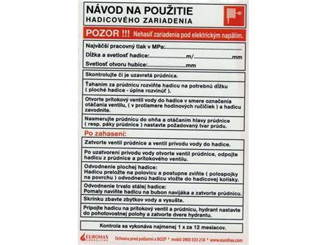 Schéma zabudovaného hadicového zariadenia
