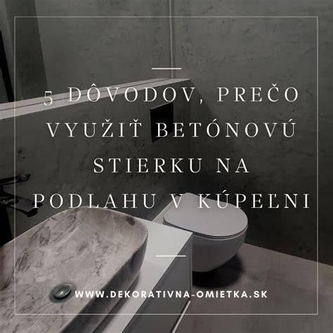 Betónová stierka v kúpeľni