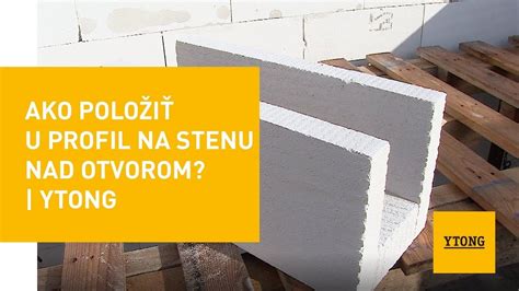 Schéma osadenia Ytong prekladu nad otvorom