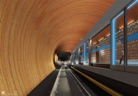 Ukážka hravého použitia metro obkladu