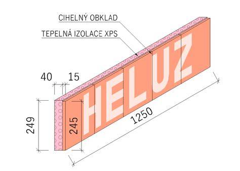 Tabuľka alebo schéma s dostupnými výškami vencoviek HELUZ