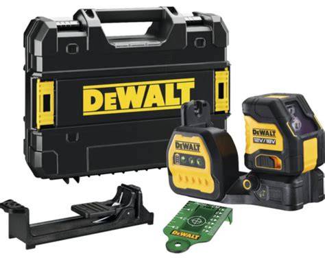 Kompletné balenie krížového lasera DeWalt s príslušenstvom