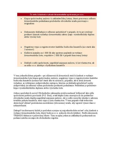 Proces získania živnostenského oprávnenia