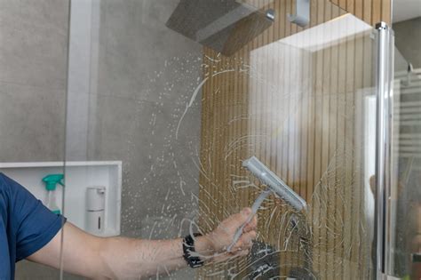 Čisté sklenené steny sprchového kúta