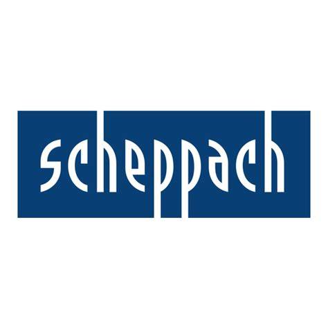 Logo značky Scheppach s prvkami náradia