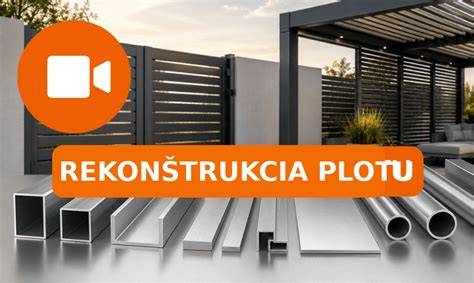 Označenie línie plotu a rozostupu stĺpikov