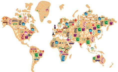 Mapa svetových nálezísk travertínu