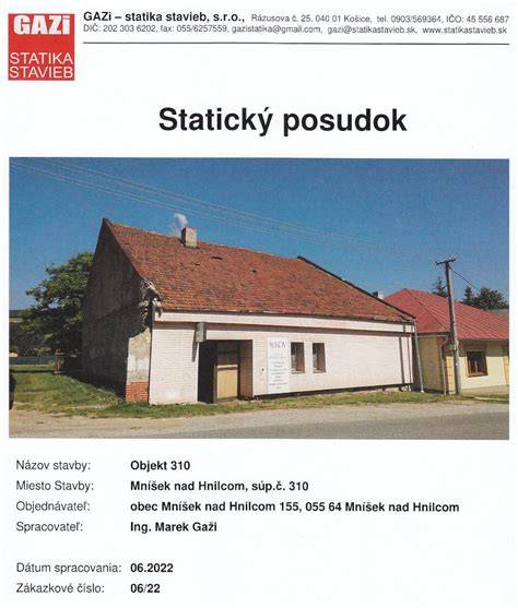 Statický posudok starého domu
