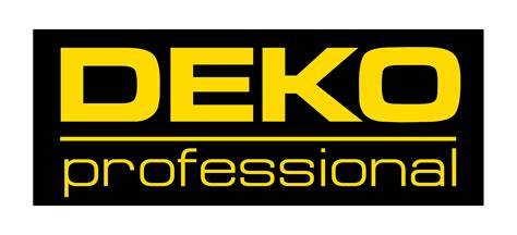 Logo značky DEKO a prehľad sortimentu náradia