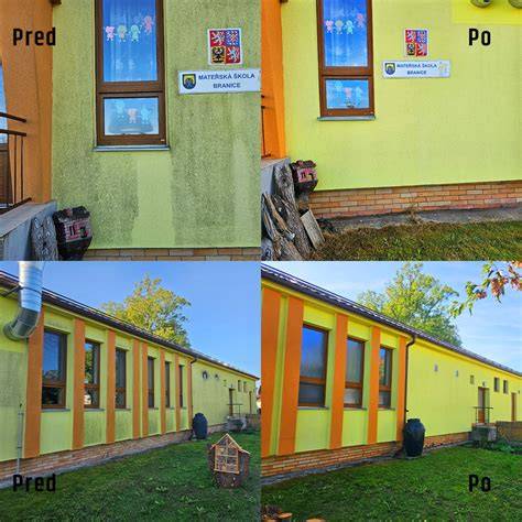 Schéma prípravy fasády pred náterom