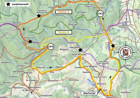 Mapa s vyznačenými prepravnými trasami