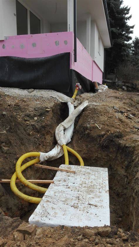 Schéma aplikácií drenážneho potrubia