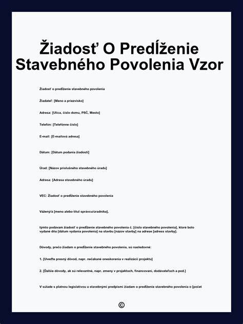 Schéma procesného toku získavania stavebného povolenia
