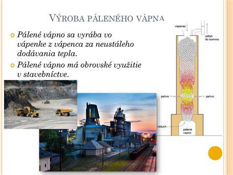 Vizualizácia chemickej reakcie pri výrobe vápna