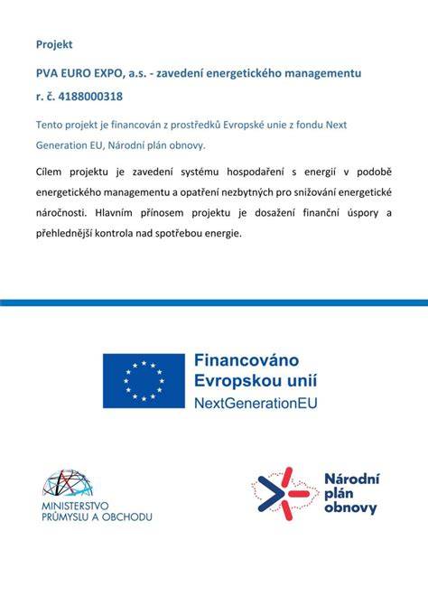 Projekt energetického hodnotenia