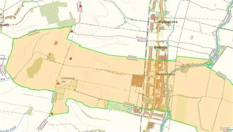 Mapa s umiestnením odpadkových košov v Smart City riešení