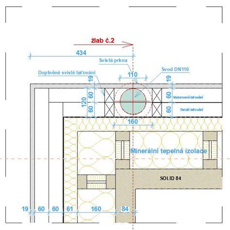 Detail skrytého upevnenia vláknocementového obkladu