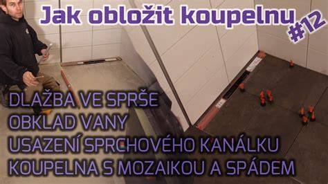 Príklad podlahového odtokového žľabu v bezbariérovej sprche