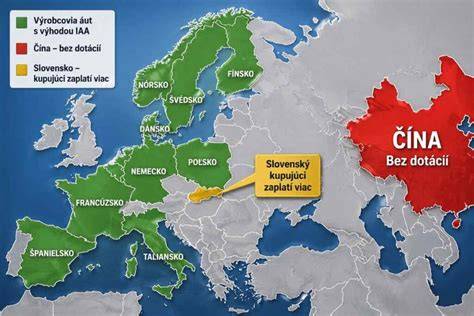 Mapa EÚ s vyznačenými krajinami