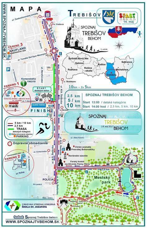 Mapa oblasti Sobraniec s vyznačenou ulicou Michalovskou