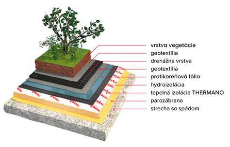 Príklady extenzívnej a intenzívnej vegetačnej strechy