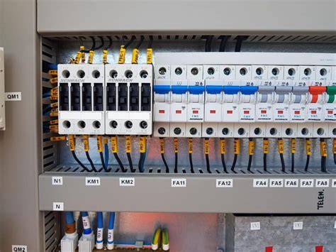 Príklad schémy zapojenia elektrického rozvádzača