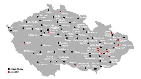 Mapa pobočiek STAVMAT STAVEBNINY na Slovensku, v Česku a Maďarsku