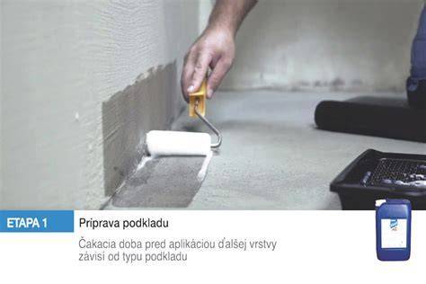 Aplikácia penetračného náteru valčekom