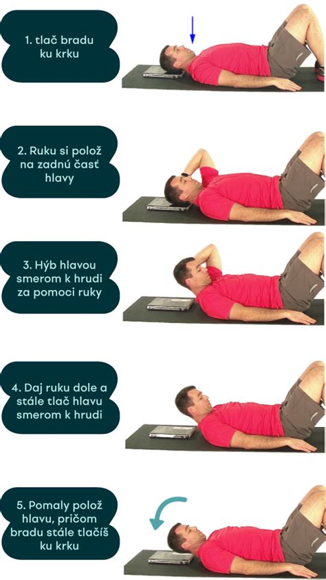 Ilustrácia cvičení na krčnú chrbticu