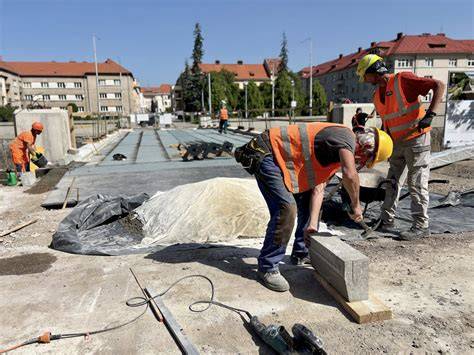 stavebné práce na hasičskej stanici