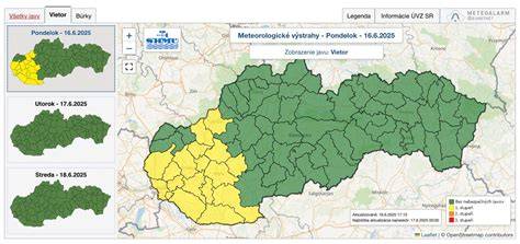Mapa doručovacích služieb pre územie Slovenska
