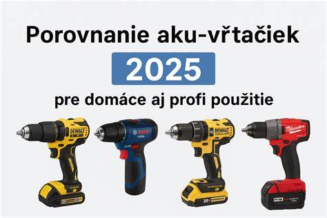 Porovnanie aku vŕtačiek DeWalt