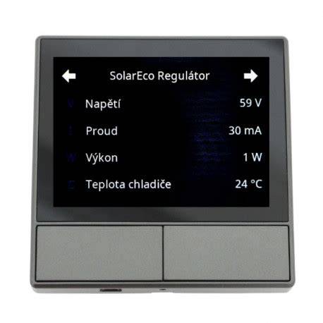 Ovládací panel elektronického regulátora kotla
