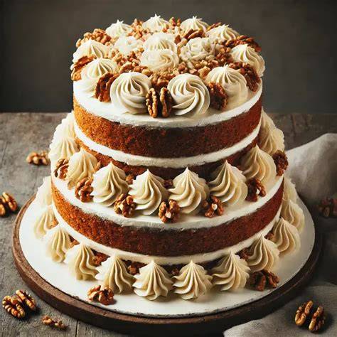 Zarovnaná torta pokrytá prvou vrstvou krému (crumb coat)