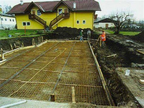 Príprava výkopu a základovej dosky pre bazén