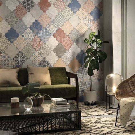 Nápadité kombinácie marockých obkladov v patchwork štýle
