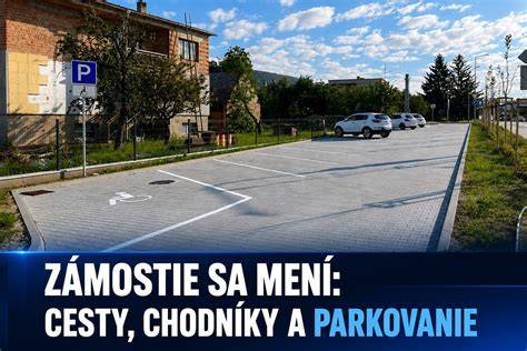 Mapa Sabinova s označenými úsekmi rekonštrukcií ciest a chodníkov
