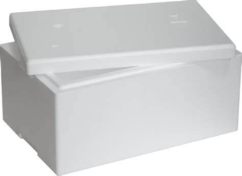 Polystyrénový termobox plný čerstvých krabov