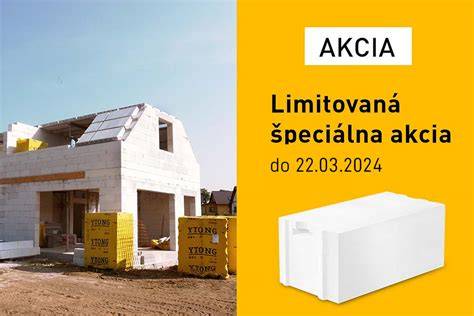 Sortiment stavebných prvkov Ytong