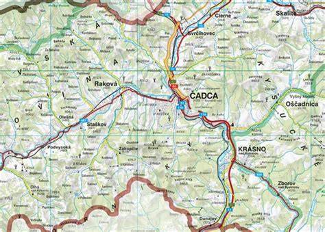 Mapa regiónu Čadca